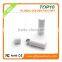 White plastic usb flash drive customize logo
