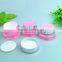 Cystal top ABS cap plastic acryrlic cream jars