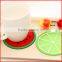 Fahionable fruit cup mat custom silicone cup mat