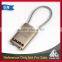 Quality supplier lock metal cable zamac car keyring