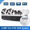 2.0MP Bullet+Panorama Ip Camera outdoor with 360 Degrees Full View 4CH 1080P POE NVR Kit