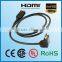 High Speed Cable HDMI with Ethernet, 180 Degree Rotatable, Black ABS Shell