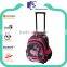 Wholesale kids school bag with wheels for girls