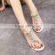 2015 Europe and American summer flat ladies sandals wholesale