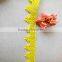2016 New style yellow chemical polyester lace trim cotton for lady dress