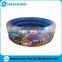 2016 Colorful Cheap Durable Baby Inflatable Swimming Pool 3 ring Plastic Bath Pool For Kids