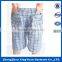 2015 Summer Hot Sale Men Short Pants/trousers Plaid Beach Half Pants for Men