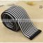 2016 hot sale white black knitting pattern acrylic tie