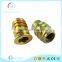 Odm good quality zinc alloy colorful furniture wood insert nut