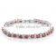Rellecona solitaire accent bracelet in white gold plated women's jewelry