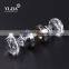 2 1/6 inch decagon zinc base crystal door pull handle door set