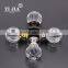 1 1/6 inch clear brass base brushed nickel crystal knobs