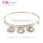 Women Sex Expandable Lucky Love Happy 925 Sterling Silver Bangles