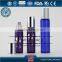 10ml blue roll-on bottle with UV matte silver cap,15 ml blue roll-on bottle with stainless roller ball, blue roller bottle