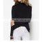 High Neck Top Woman Plain Blouses