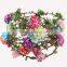 Fashion chrysanthemum hairband ,bohemian style flower tiara/crown wedding headband for bridal