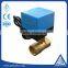 2 way electric brass ball valve with manual override