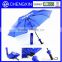 blue logo printing bottle umbrella