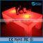 plastic glowing led cocktail table,light up bar table,rgb color illuminated led table