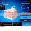 High intensity and high frequency ultrasound body slimming beauty machine