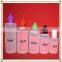60ml,100ml,120ml LDPE soft e liquid bottle with long thin tip and childproof tamperproof cap