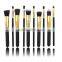 For beauty makeup synthetich hair 10pcs kabuki make up brush set