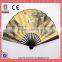 Popular OEM Avalible Gift Bamboo Craft fan with Custom Printing and Logo