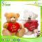 Factory custom wholesale handmade plush valentines day bear toys