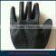 nylon lined black latex palm gloves