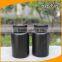 4oz Black HDPE Plastic Pill Bottle With Child Resistant Cap