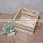 2017 latest antique wood metal crate in cute design for home use