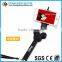 selfie stick with bluetooth shutter button, selfie stick with cable, monopod selfie stick