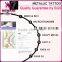 Waterproof Body Safe Metal Jewel Temporary Tattoo Sticker