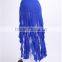 Symmetric ruffle overskirt for belly dance