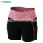 Compression training ladies shorts tight with back zip pocket
