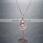 Personalized Diamond Rose Gold Necklace
