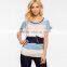 Maxnegio summer supplies woman top and women striped t-shirt