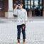 2014 latest summer korea boys kids autumn winter grey Cotton fleece coat