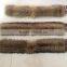 BBG-H-11 Factory wholesale natural color 100% real raccoon fur trim/trimming/strip