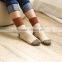 Fashion winter beautiful merino wool socks,new style women retro colorful socks wholesale