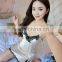 new female thin condole belt skirt nightgown bud silk v-neck comfortable pajamas sexy emulation silk nightgown temptation