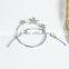 Wholesale Zinc Based Alloy Circle Ring Silver Tone Pentagram Star Wedding Hairpins