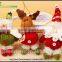 Christmas plush toys Lovely Santa Claus Christmas Decorative Snowman cartoon christmas toy ornaments