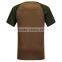 Grey t shirt 100% polyester running shirt polyester sport shirts