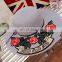 Flowers Patch Letters Embroid Large Eaves Straw Hat Holidays Sandbeach Topee