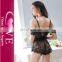 China Factory Queen Size Off Shoulder Lace Sexy Teddy Doll Lingerie