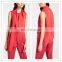 Summer Sleeveless Red Casual Jumpsuits For Women