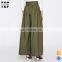 Oem super wide leg pants casual high waist ladies wide leg pants