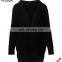 Knitted merino wool shrug factory price long sleeves cable trim man sweater