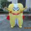 100% handmade hot sale customized tooth mascot costume for adults